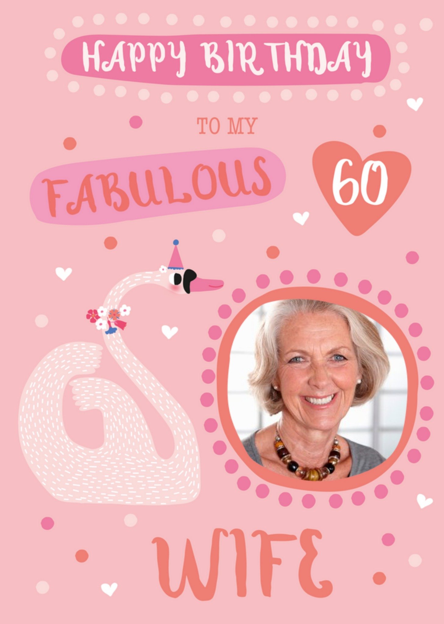 Moonpig Happy Birthday To My Fabulous Wife 60th Birthday Card, Large