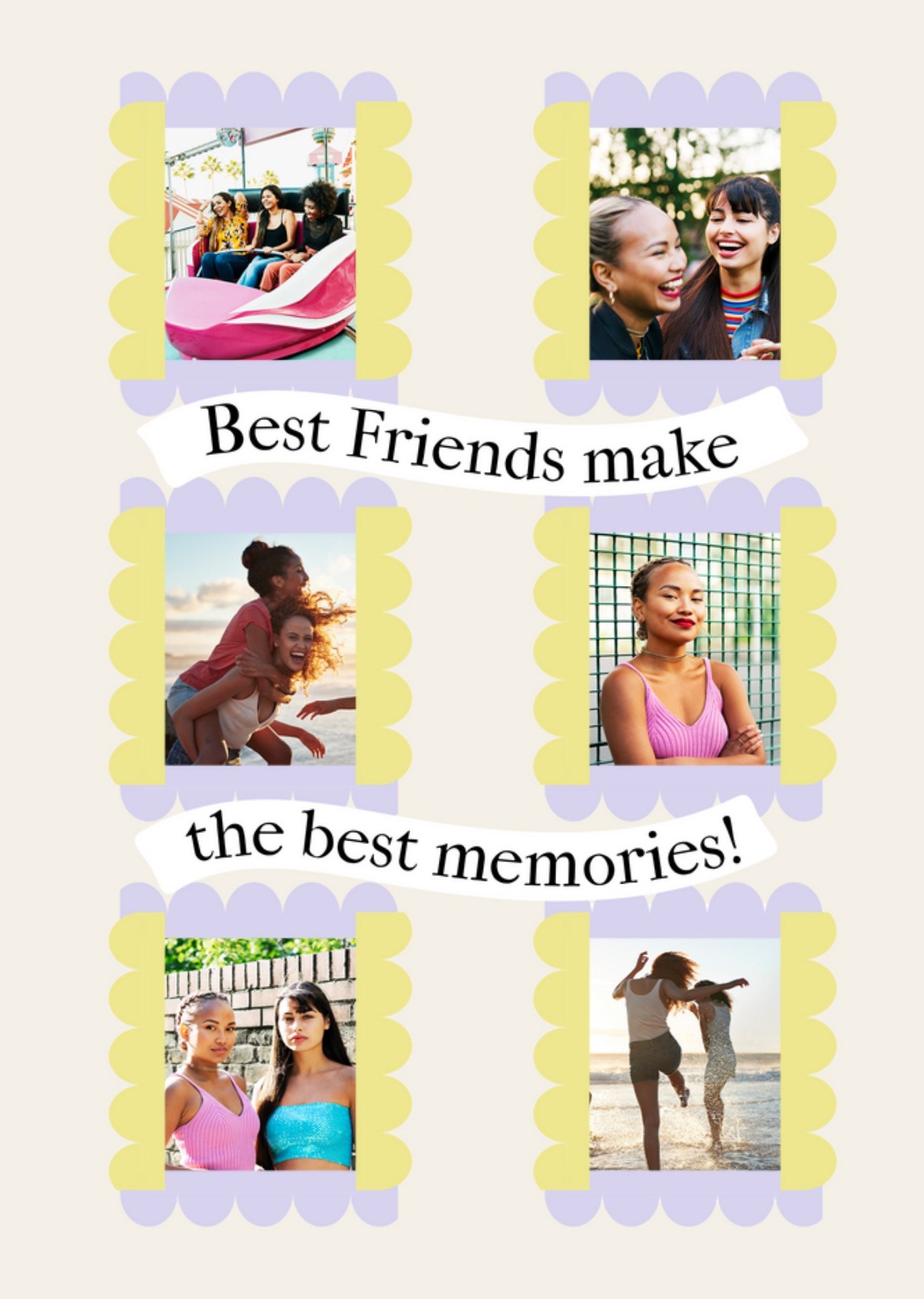 Best Friends Make The Best Memories Photo Upload Card Ecard