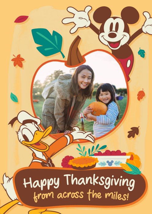 Disney Thanksgiving Photo Upload Card