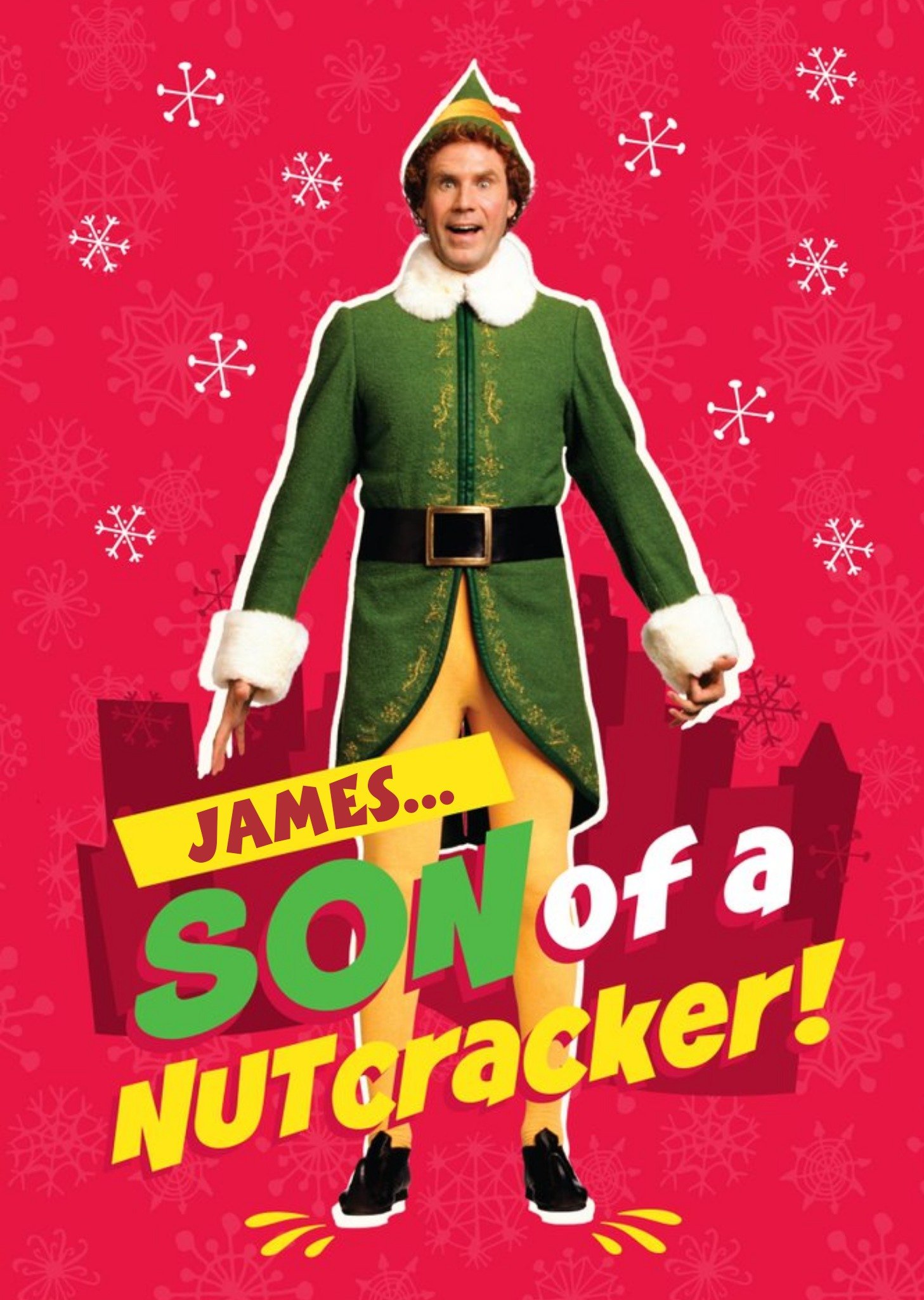 Moonpig Elf Son Of A Nutcracker Christmas Card, Large