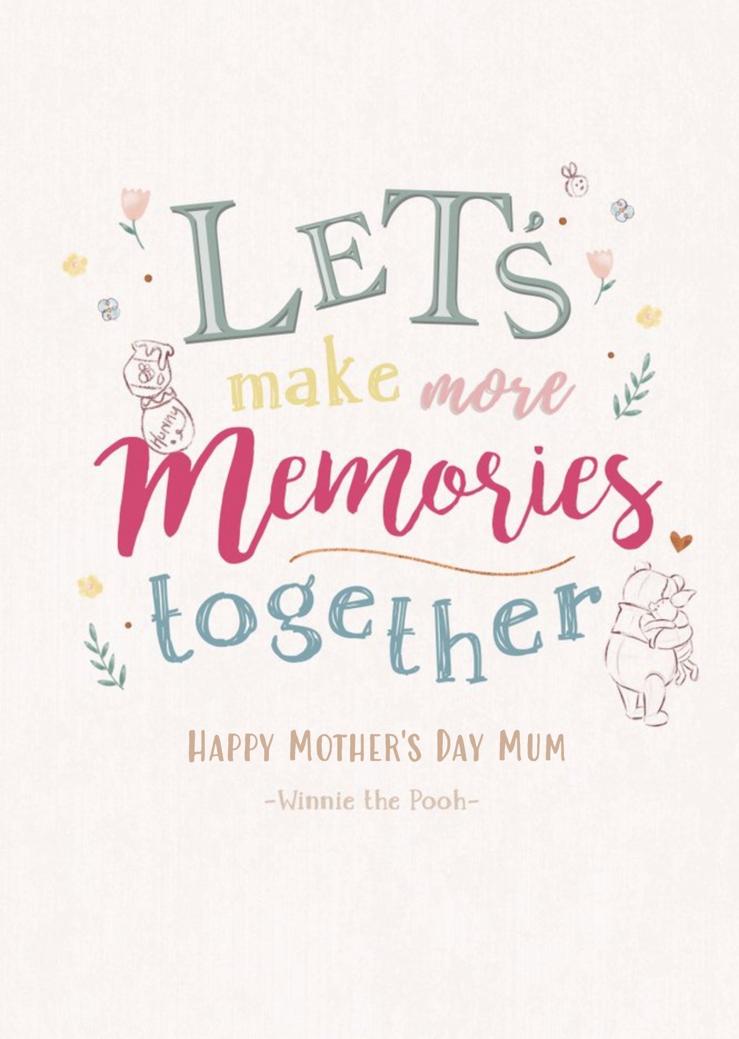 Winnie The Pooh Mother's Day Card - Disney - Mum - Memories Ecard