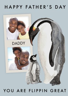 Okey Dokey Penguin Dad Father's Day Card