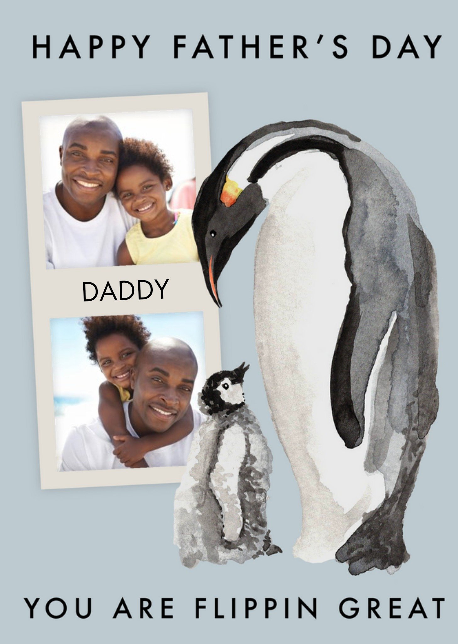 Okey Dokey Penguin Dad Father's Day Card Ecard