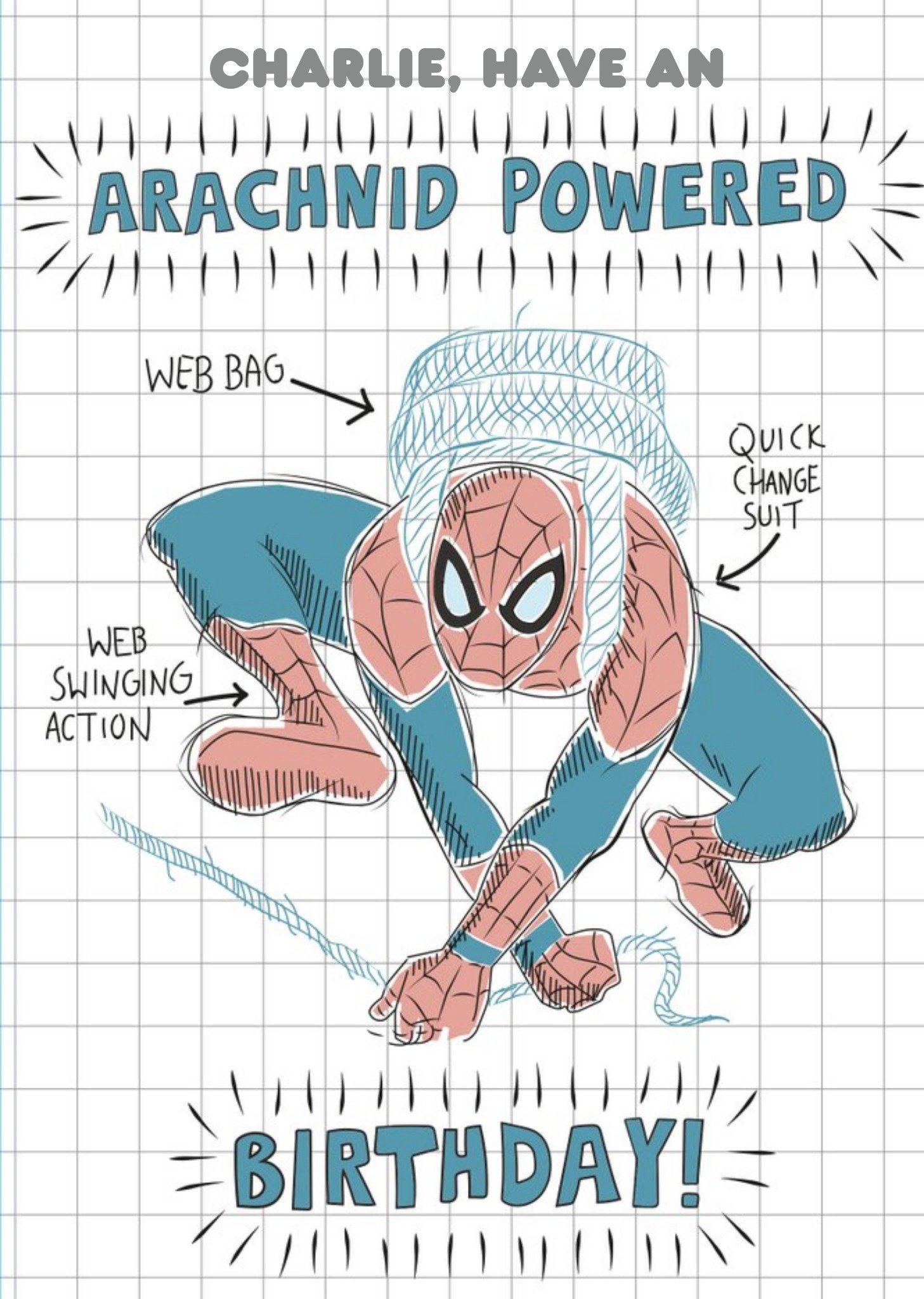 Marvel Spiderman Have An Arachnid Powered Birthday Card Ecard