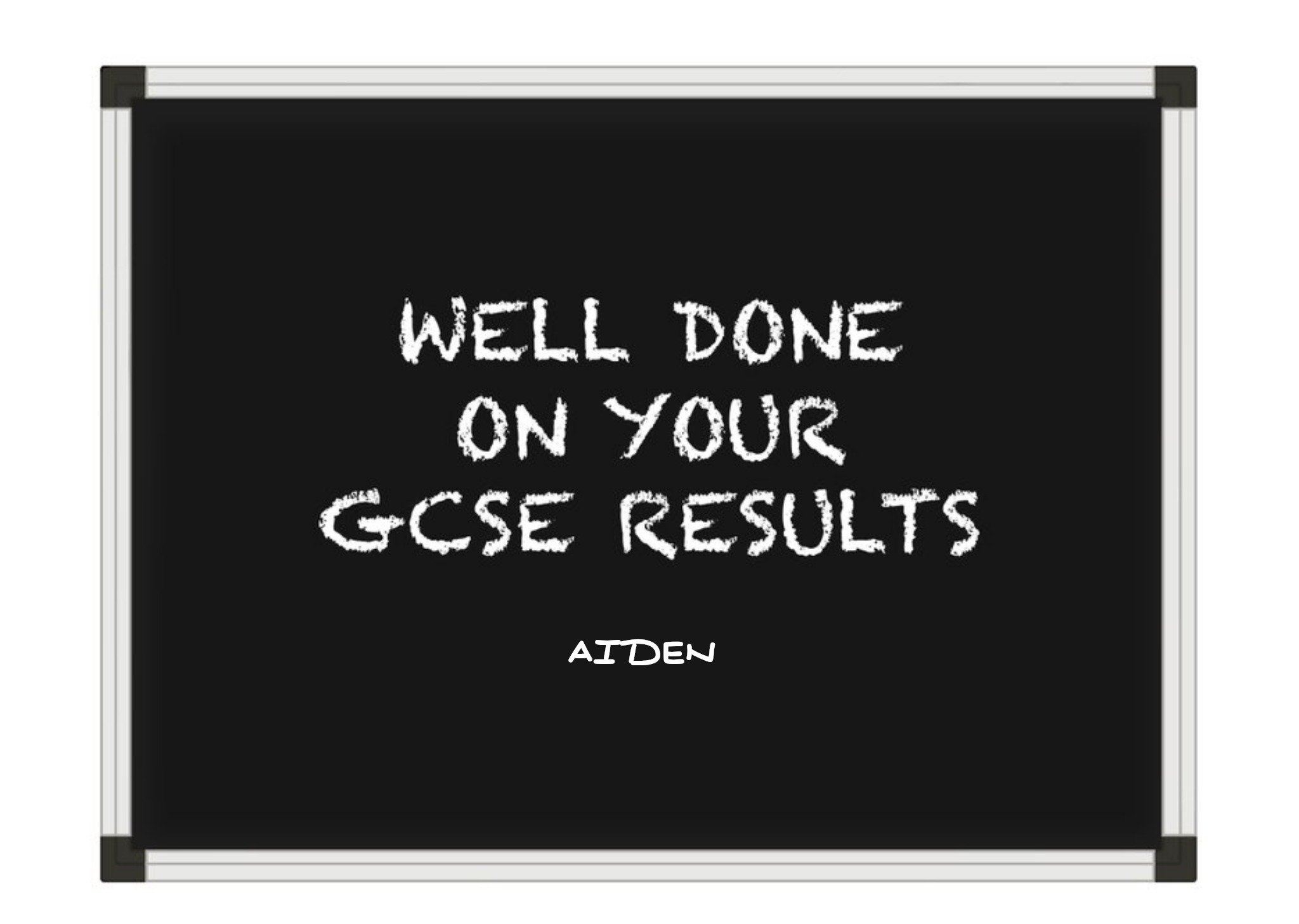 Moonpig Chalkboard Gcse Results Congratulations Card, Large
