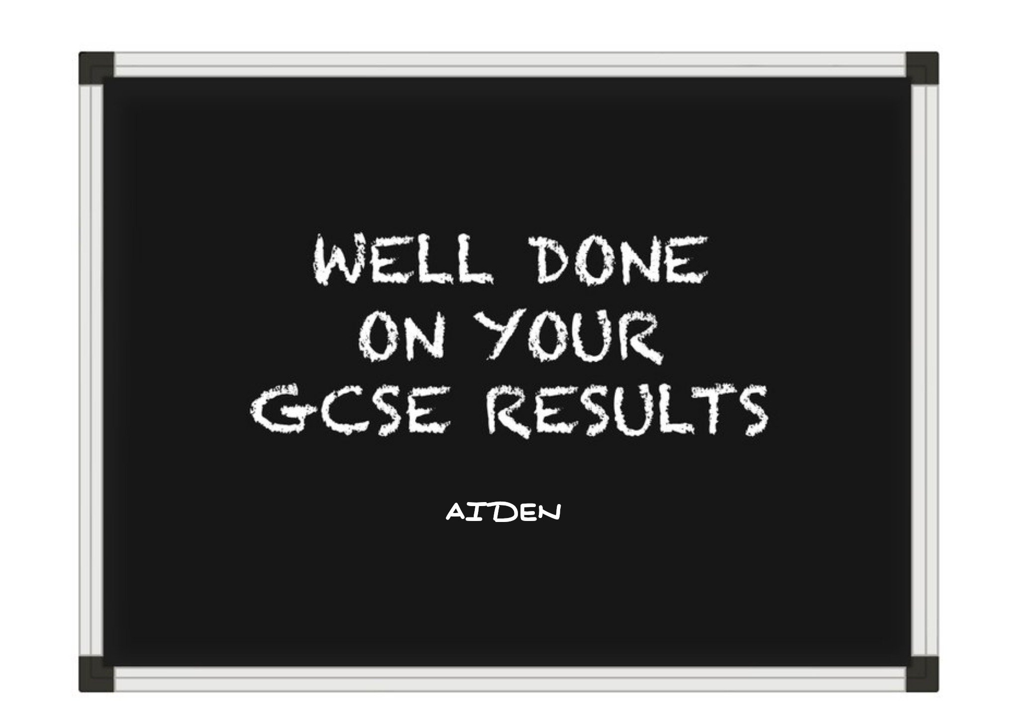 Chalkboard Gcse Results Congratulations Card Ecard