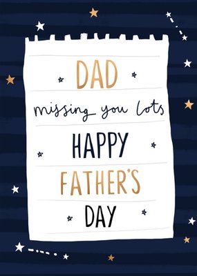 Missing You Lots Father's Day Card