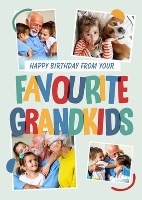 Favourite Grandkids Photo Upload Card