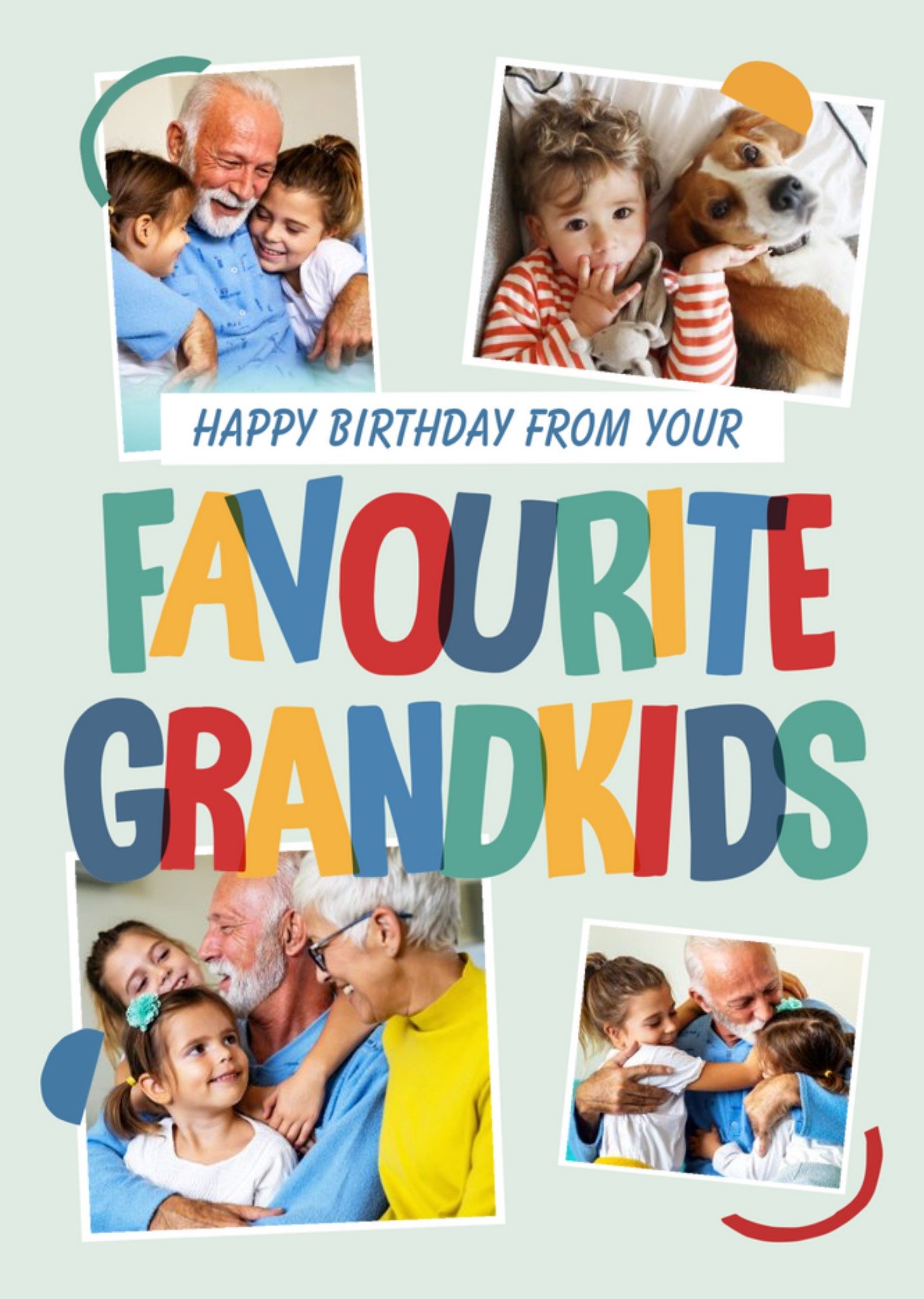 Moonpig Favourite Grandkids Photo Upload Card Ecard