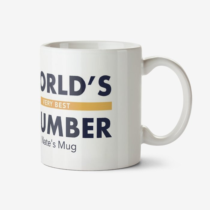 Worlds Best Job Plumber Birthday Mug