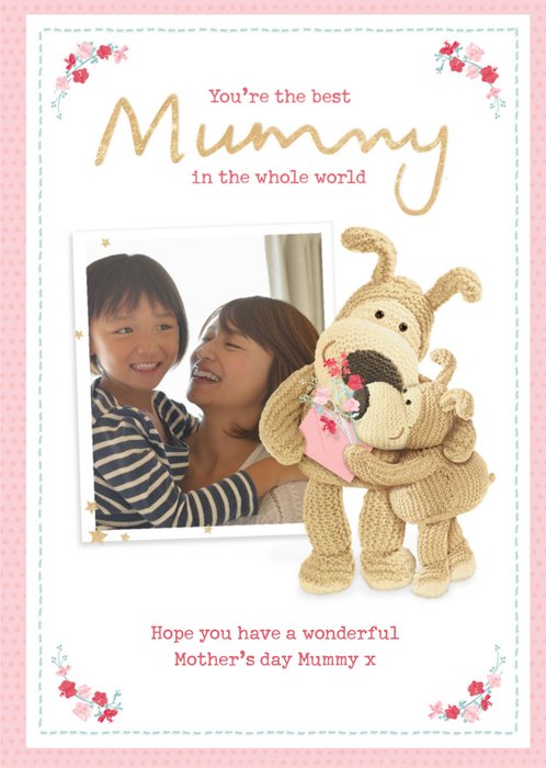 Cute Boofle Best Mummy in the Whole World Photo Upload Mother's Day Card