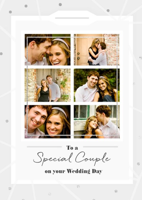 Mulitple Photo Frames To A Special Couple Wedding Day Card