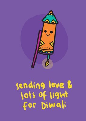 Sending Love and Lots Of Light For Diwali Firework Card