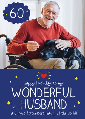 Happy Jackson Husband Photo Upload Birthday Card