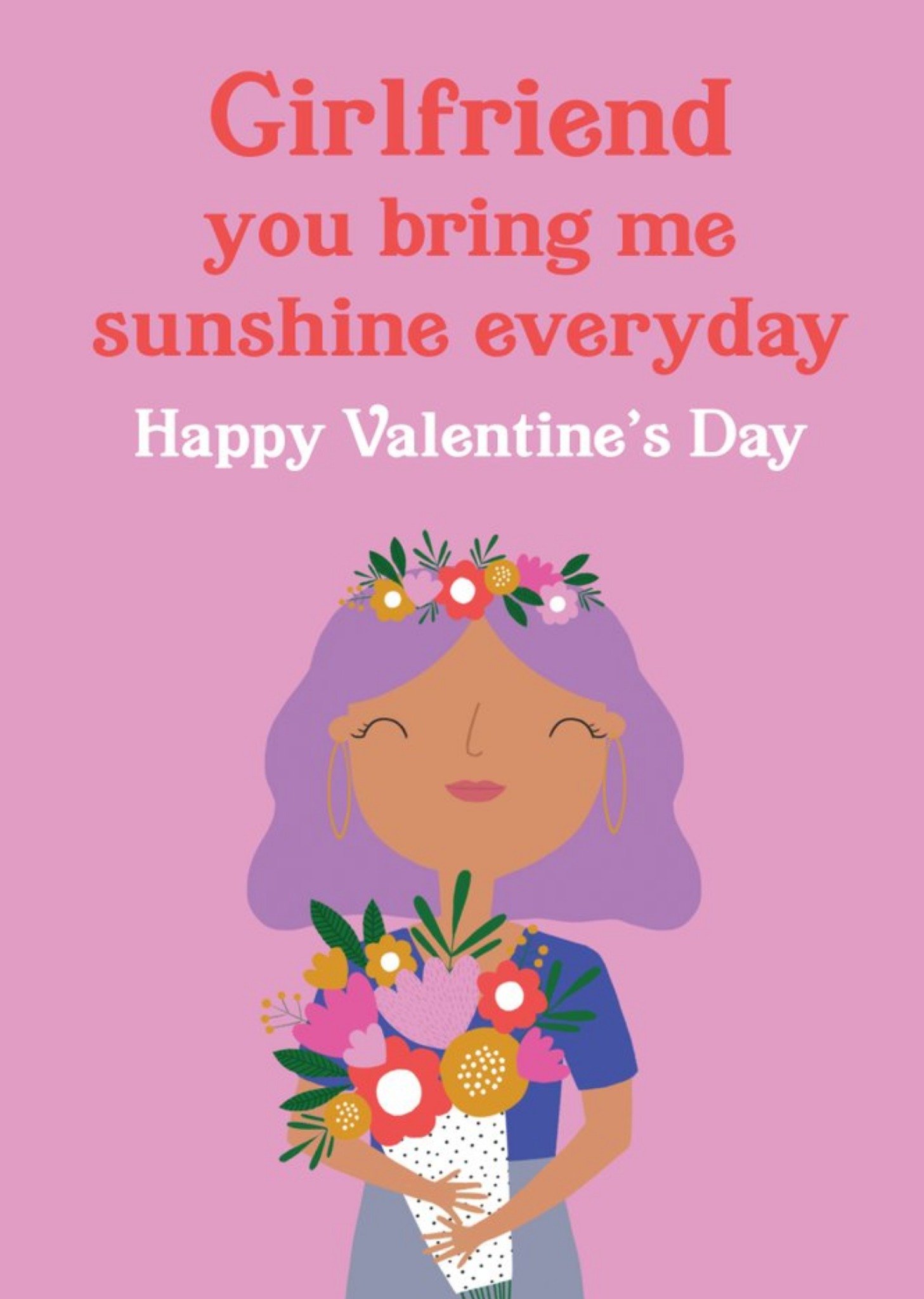 Moonpig Paperlink Choose Joy You Bring Me Sunshine Everyday Girlfriend Valentine's Day Ecard