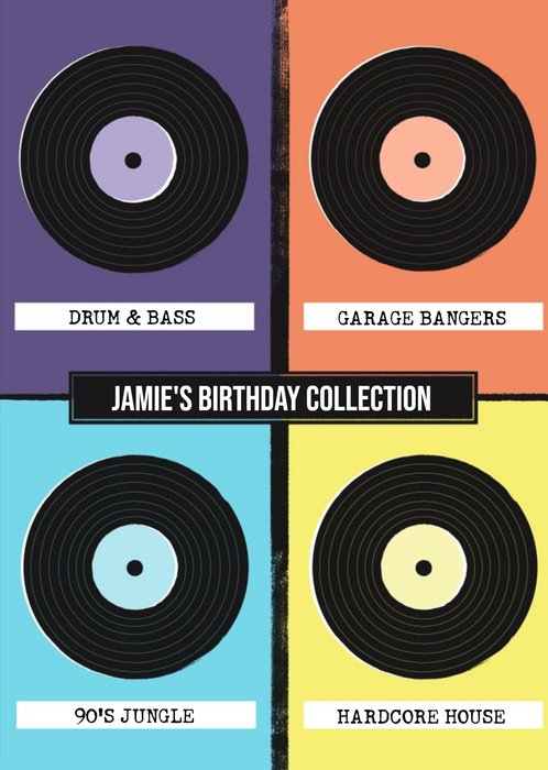Vinyl Collection Birthday Card