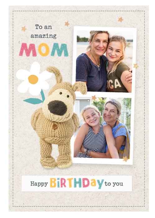 Boofle To an Amazing Mom Photo Upload Birthday Card