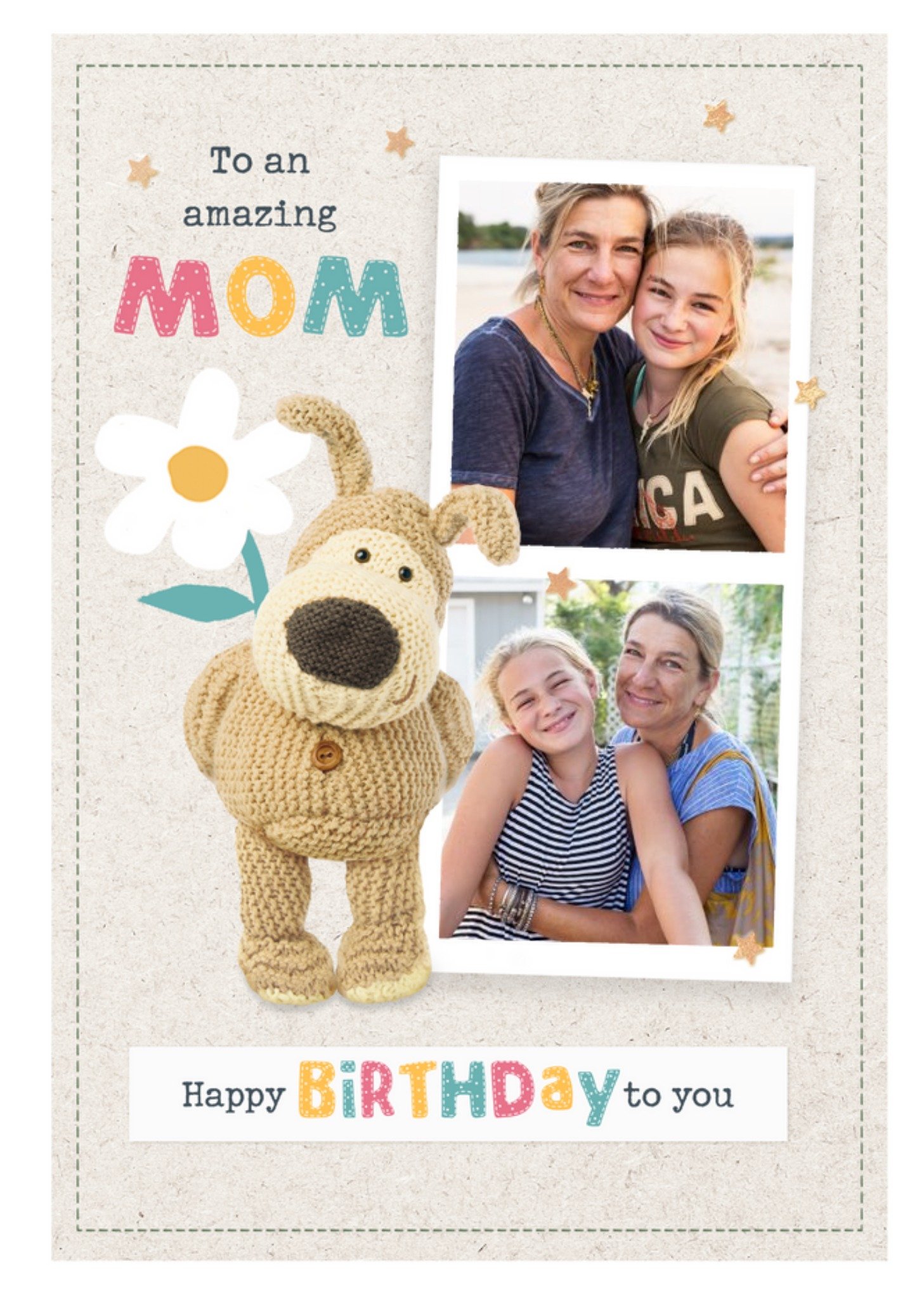 Boofle To An Amazing Mom Photo Upload Birthday Card