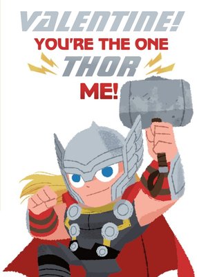 Marvel Comics You're The One Thor Me Valentine's Day Card
