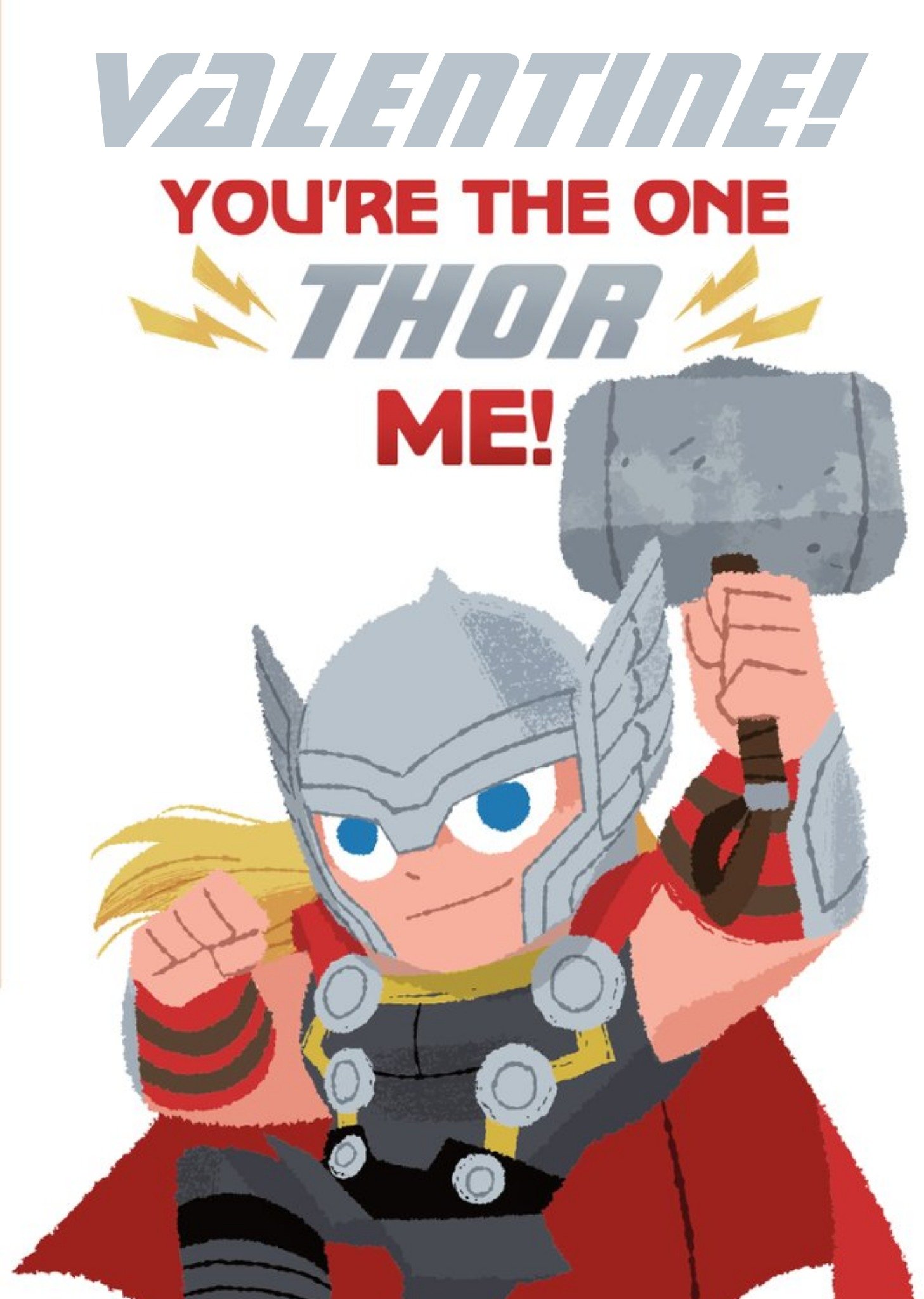 Disney Marvel Comics You're The One Thor Me Valentine's Day Card Ecard