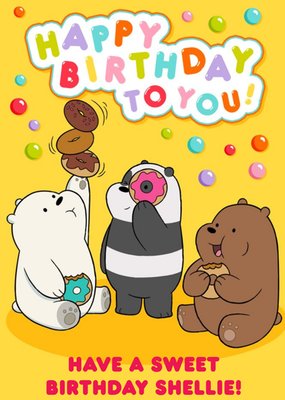 We Bare Bears Happy Birthday To You Have A Sweet Birthday Card