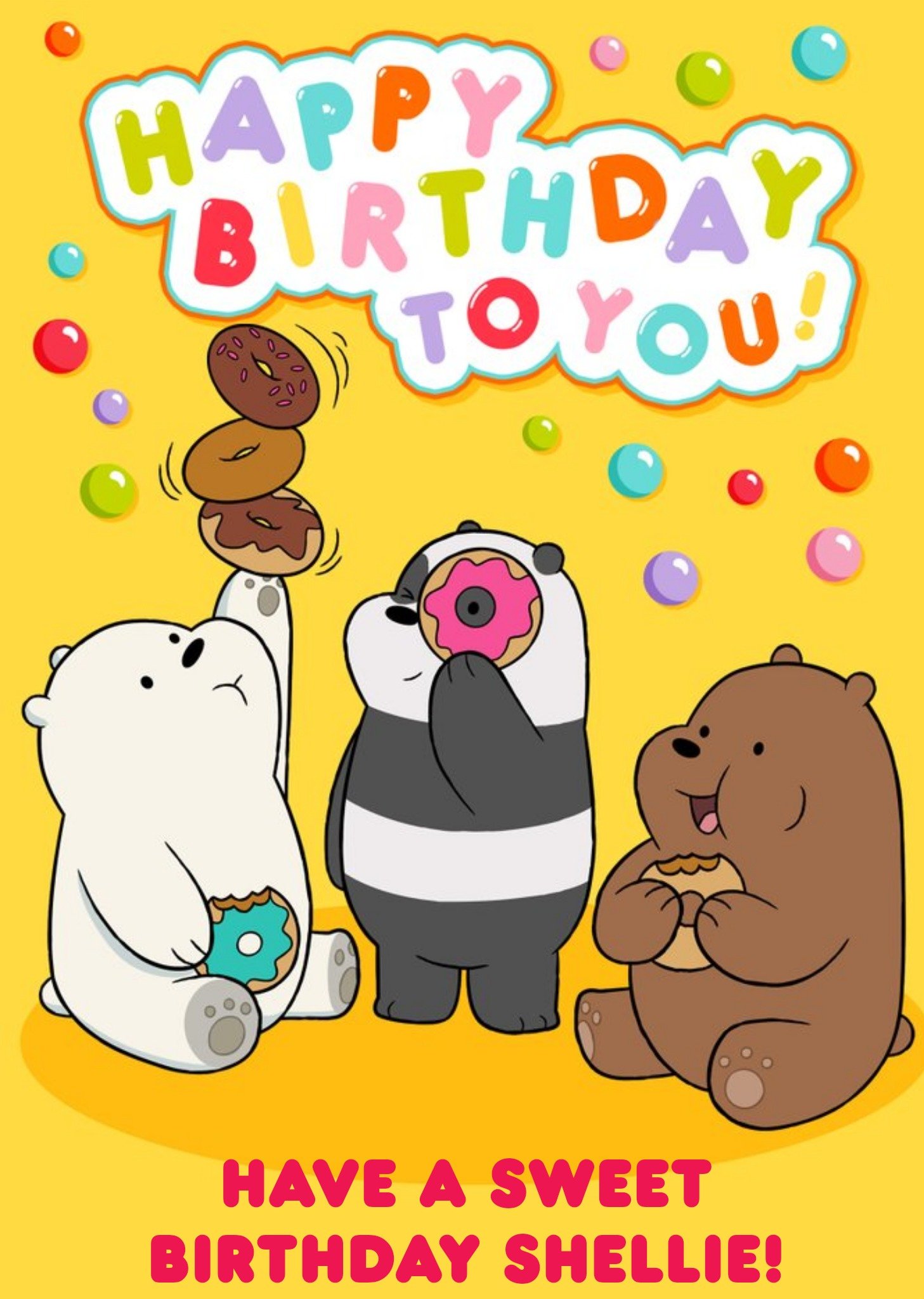 Other We Bare Bears Happy Birthday To You Have A Sweet Birthday Card Ecard