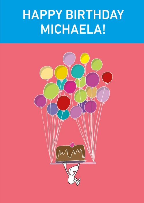 All The Balloons Personalised Birthday Card