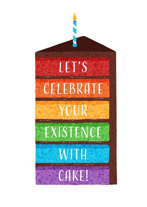 Folio Happy Birthday Celebrate with Cake Card