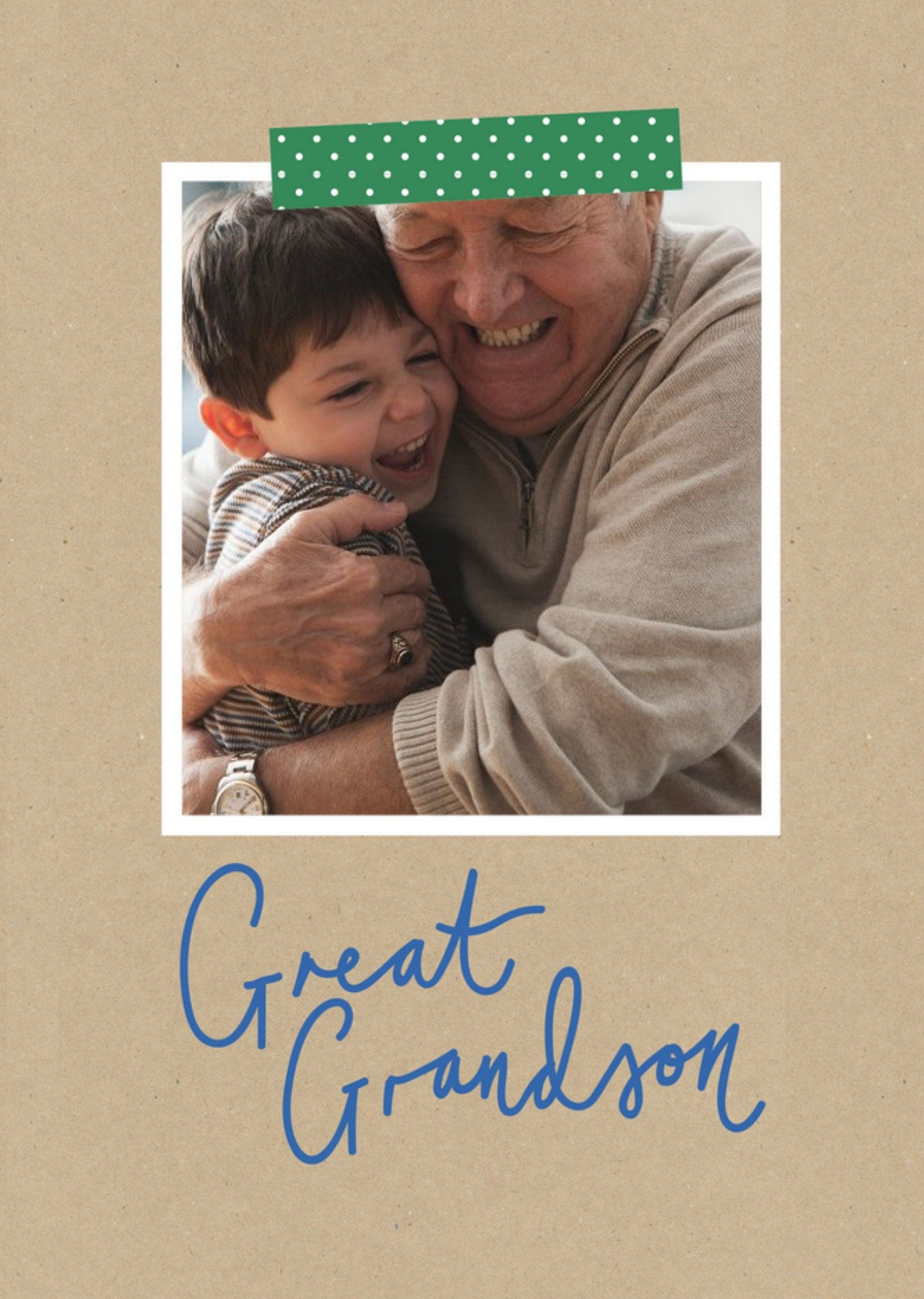 Moonpig Great Grandson Birthday Card - Photo Upload, Large