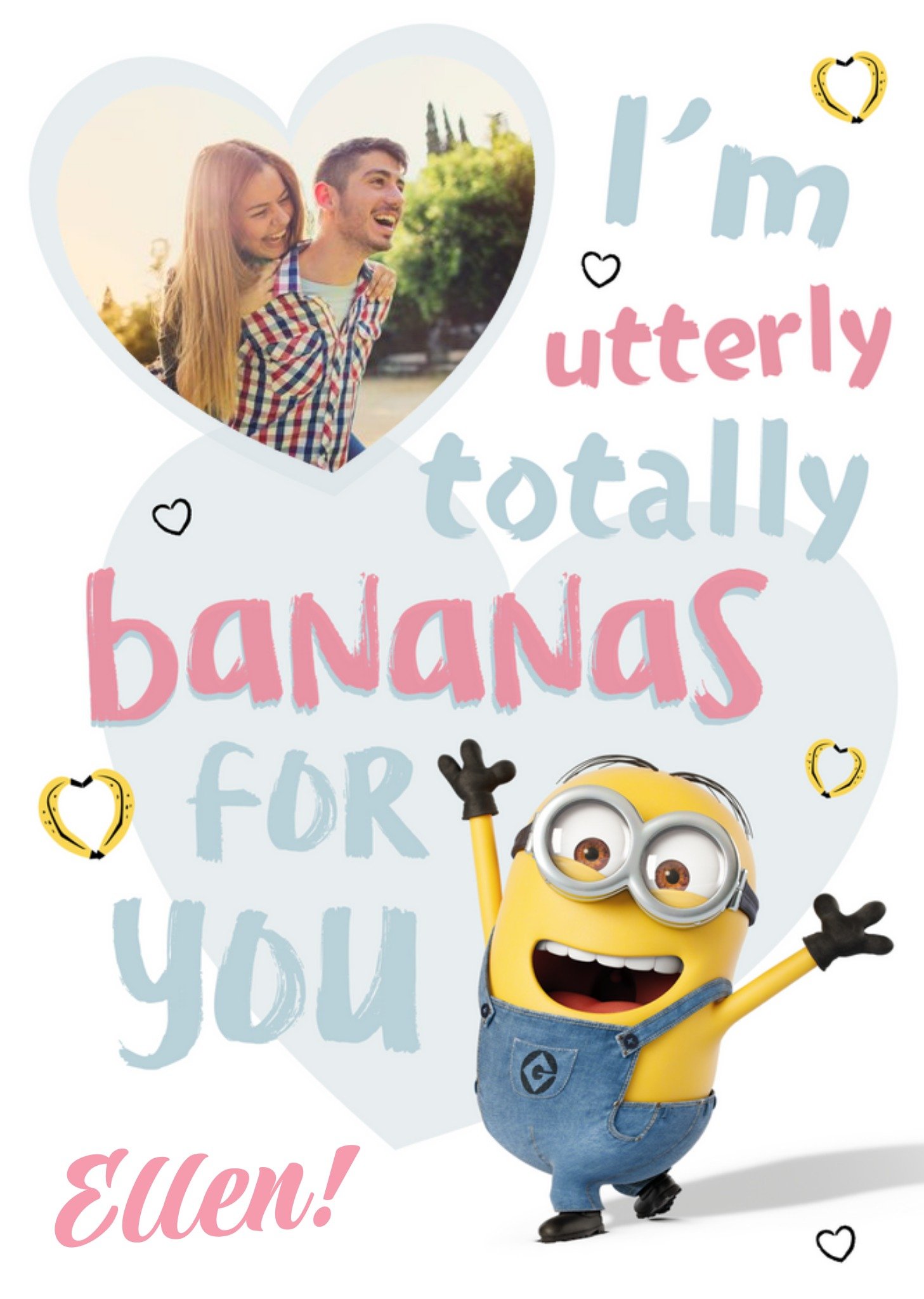 Despicable Me Totally Bananas Photo Upload Card, Large