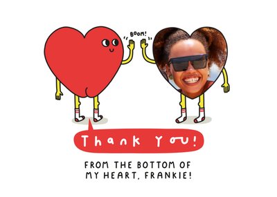 Thank You From The Bottom Of My Heart Postcard