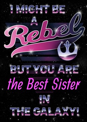 Star Wars Best Sister In The Galaxy Card