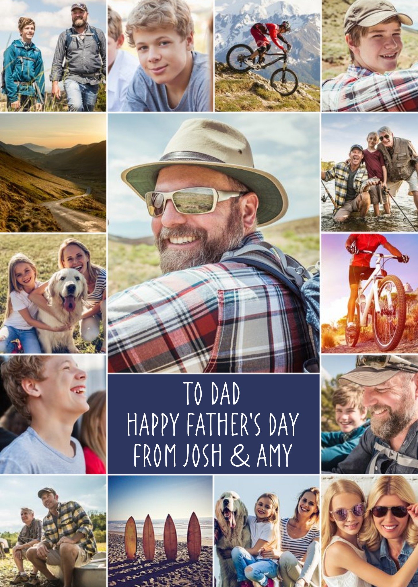 15 Photos Photo Upload Card For Father's Day - Dad Ecard