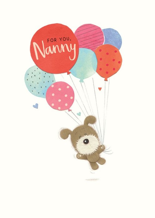 GUK Cute Illustrated Dog Nanny Birthday Card