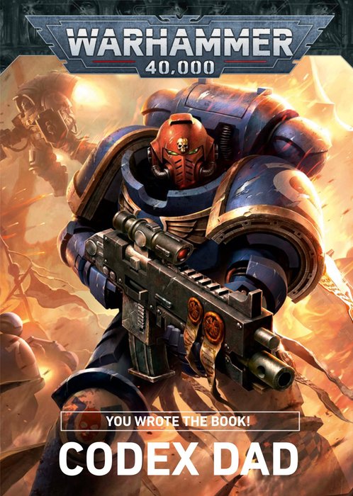 Warhammer Codex Dad Photo Upload Father's Day Card