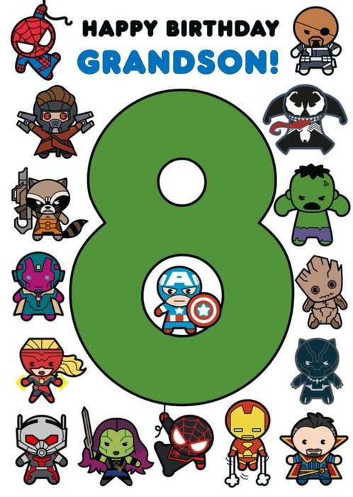 Marvel Comics Characters 8 Grandson Card