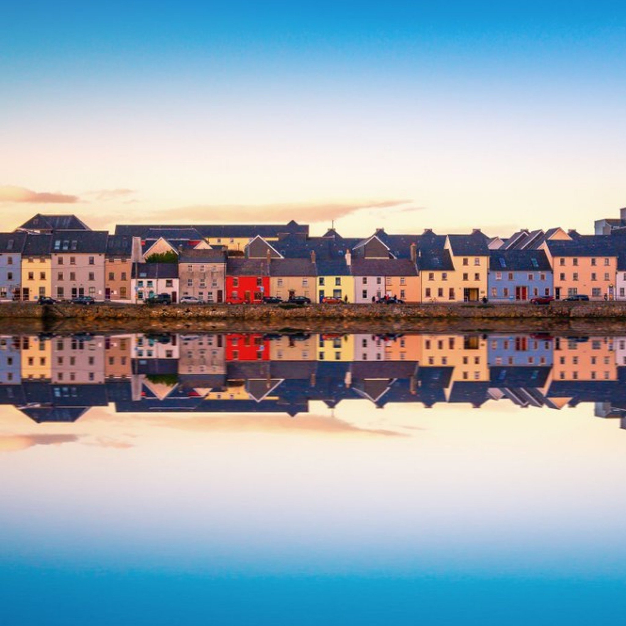 Moonpig Photographic Sunset View Over The Claddagh Galway In Galway City, Irelandjust A Note Card, L