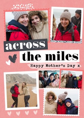 Across The Miles Happy Mothers Day Multiple Photo Upload Mothers Day Card