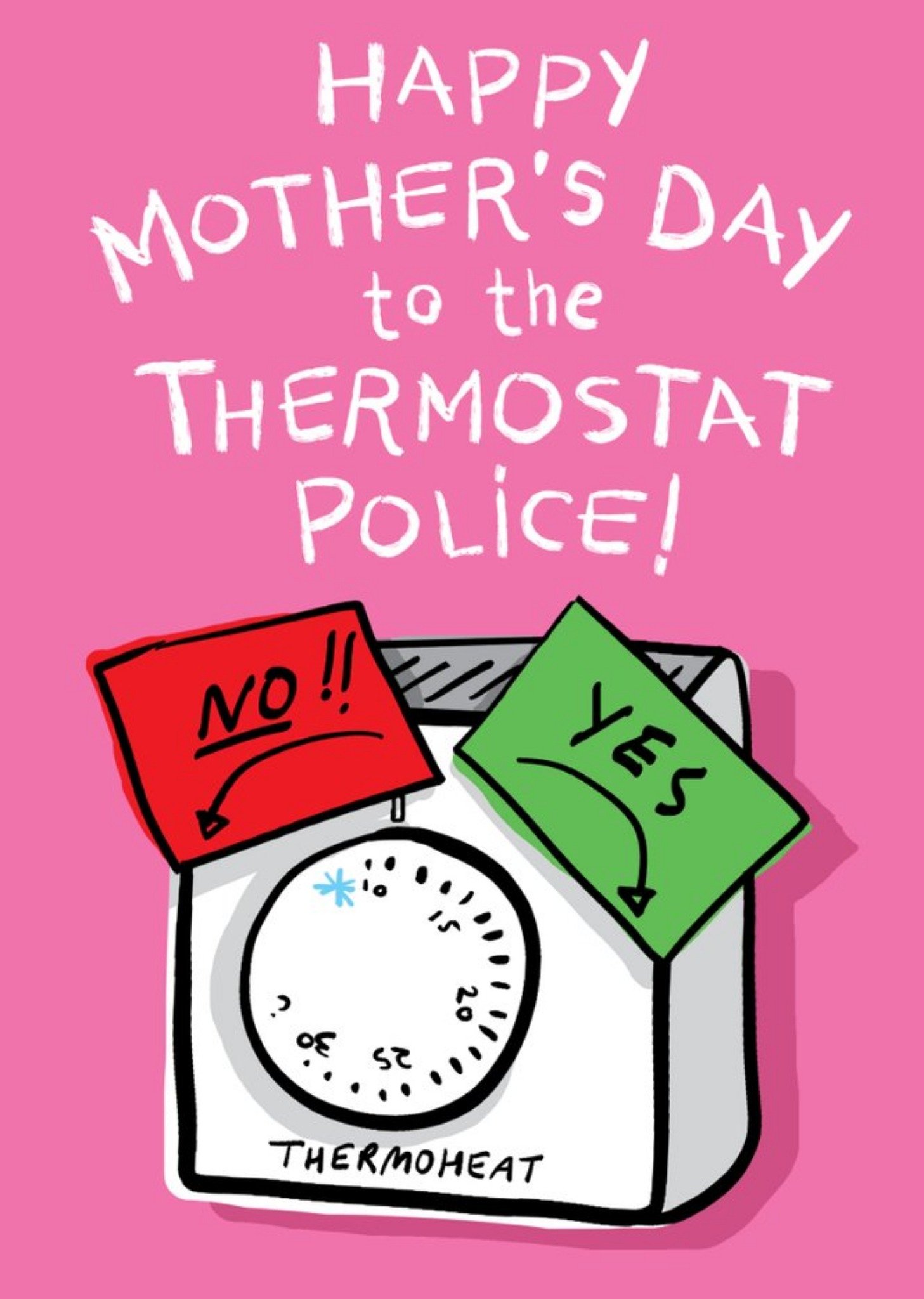Moonpig Thermostat Police Mother's Day Card Ecard