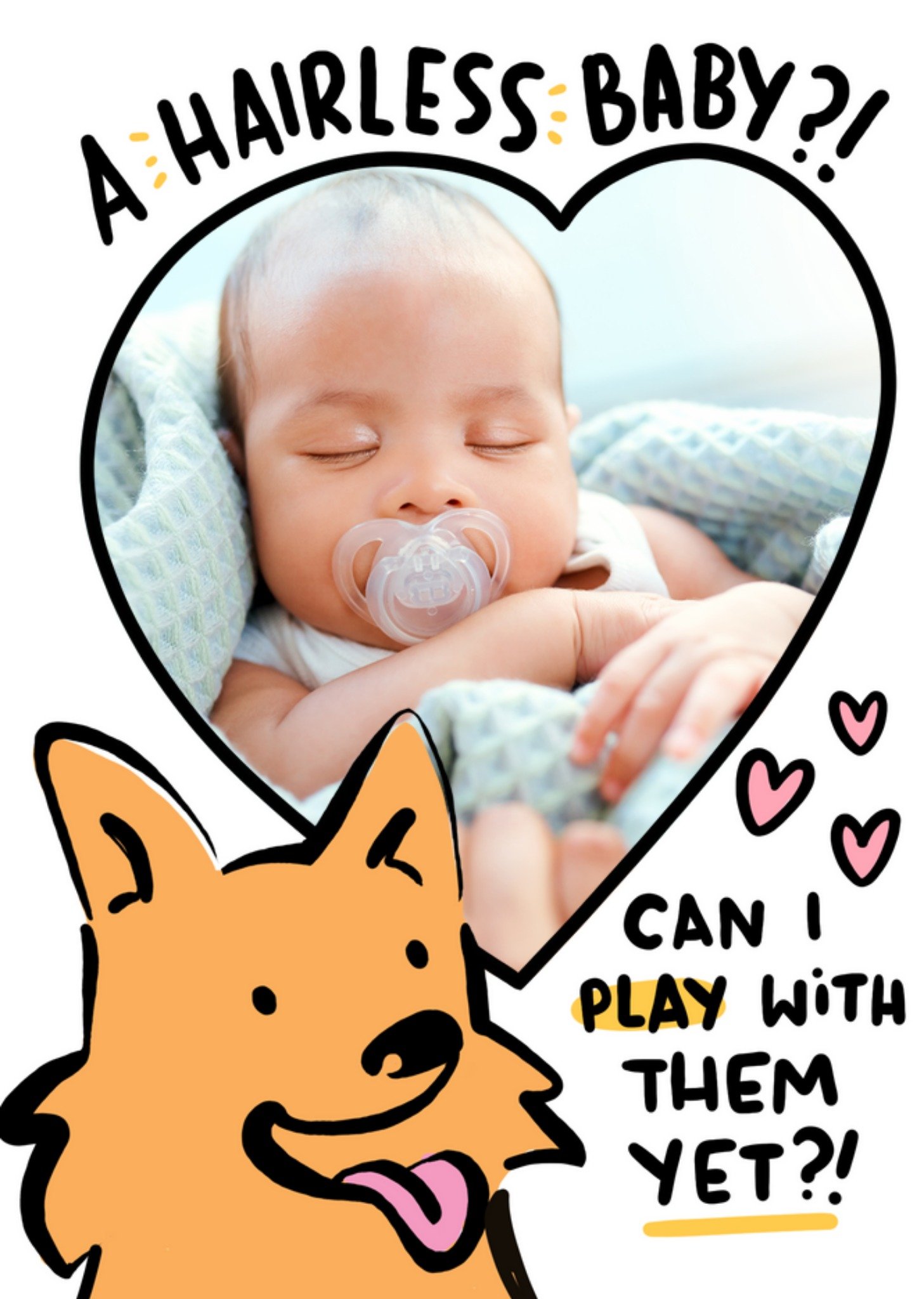 New Baby Photo Upload Card Ecard