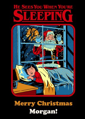 Steven Rhodes He Sees You When Your Sleeping Christmas Card