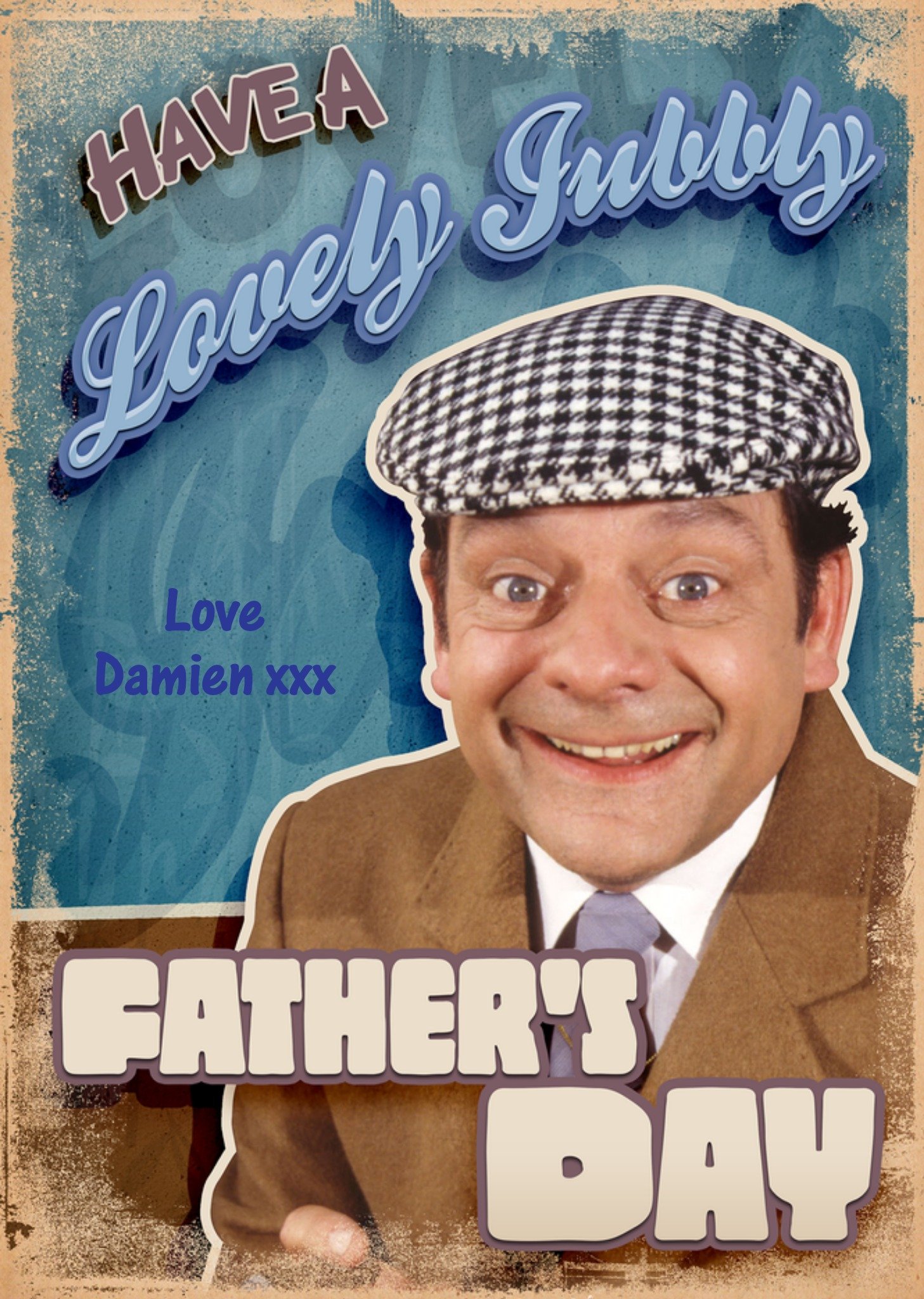 Only Fools And Horses Delboy Lovely Jubbly Personalised Father's Day Card Ecard