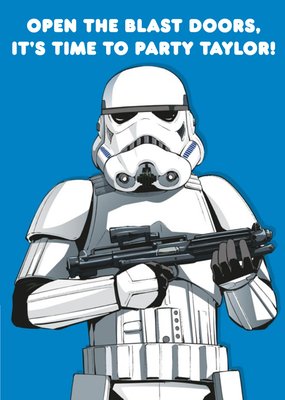 Birthday card - star wars - storm trooper