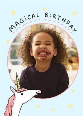 Felt Studios Cute Magical Birthday Unicorn Card