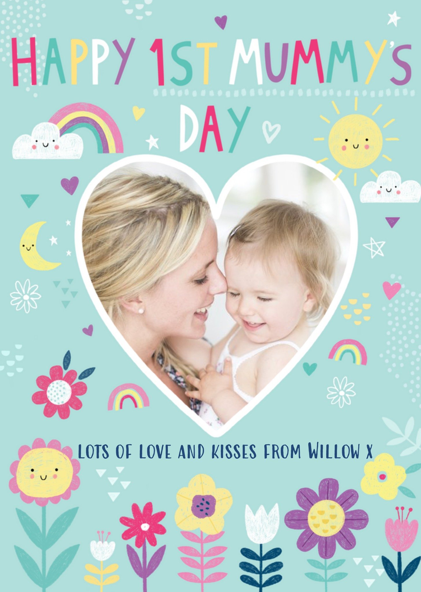 Moonpig Happy First Mummys Day Photo Upload Mothers Day Card Ecard