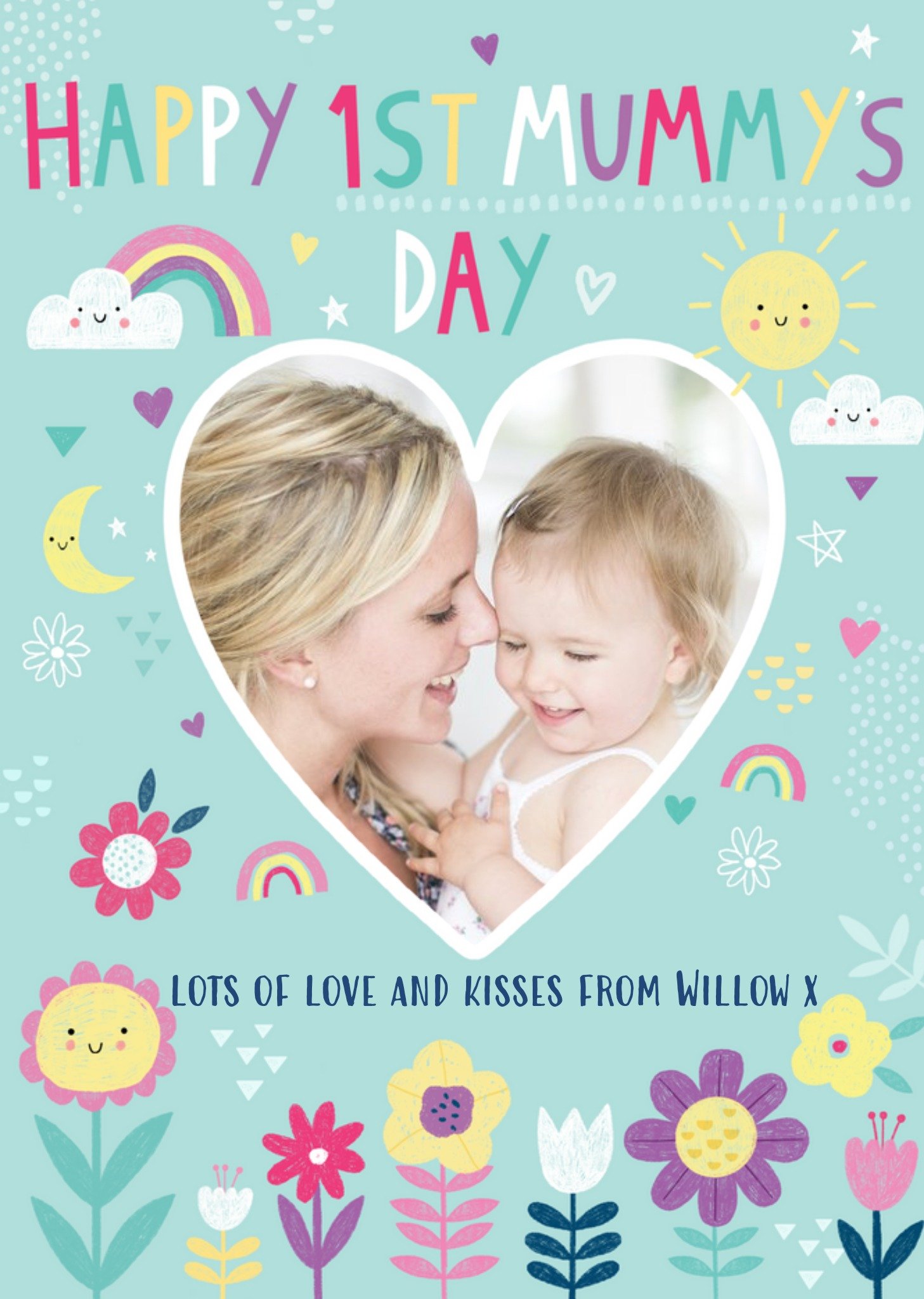 Happy First Mummys Day Photo Upload Mothers Day Card Ecard