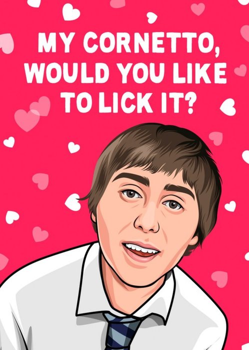 Would You Like To Lick It Funny TV Valentine's Card