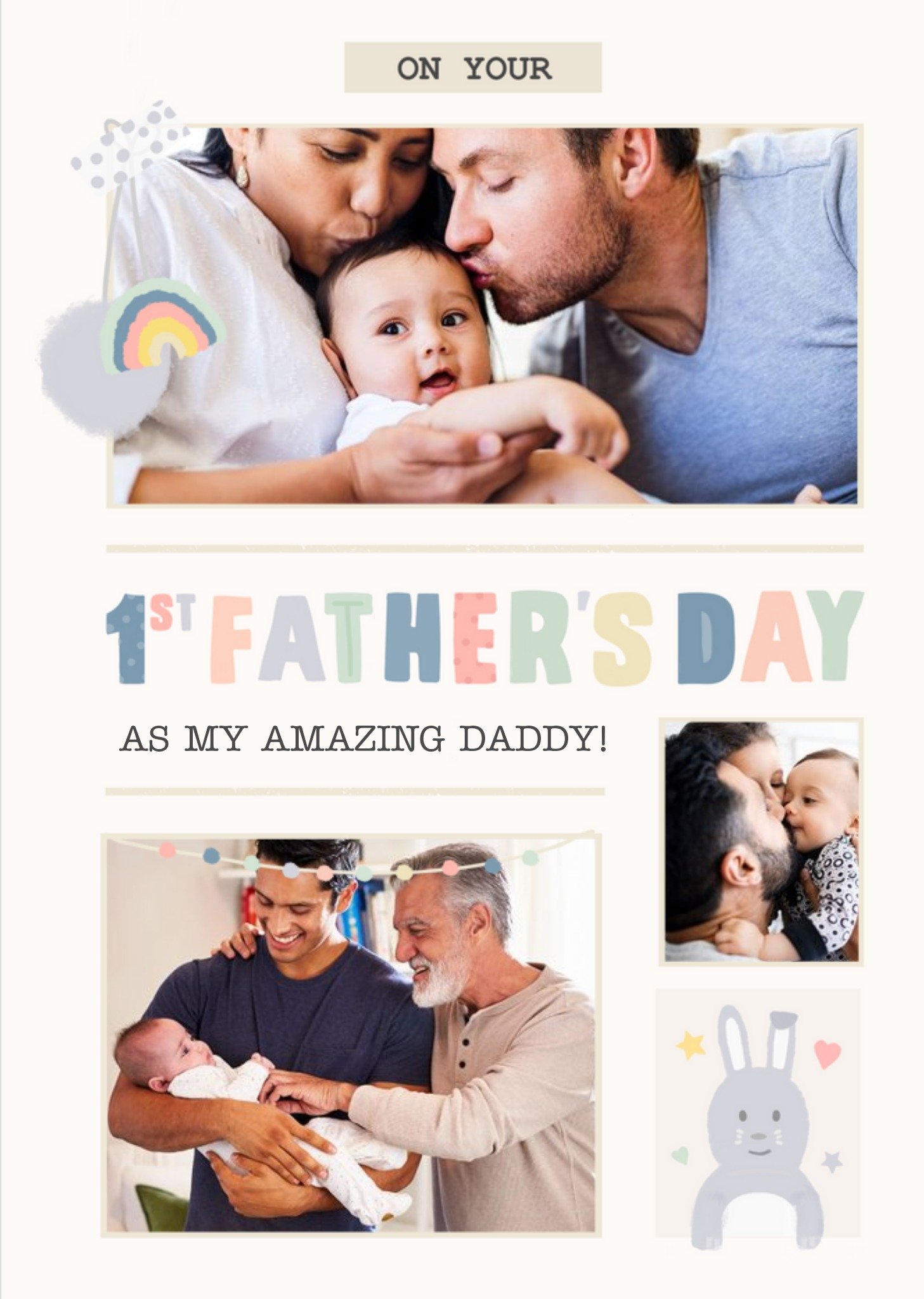 First Father's Day Photo Upload Card Ecard