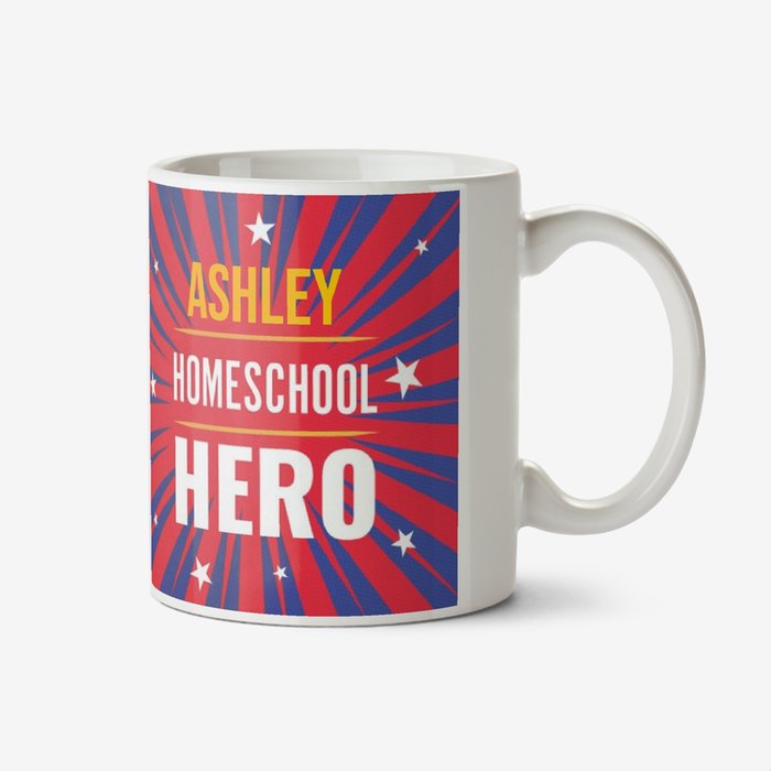 Typographic Homeschool Hero Personalised Mug