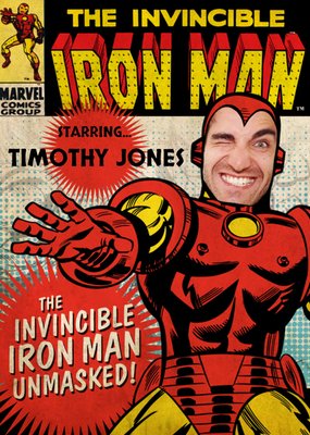 Iron Man Birthday Card
